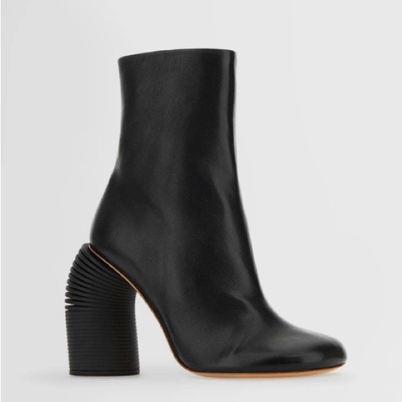 Off-White Leather Peculiar Spring High-Heeled Ankle Boots in Black, NEW, Size 38 - Picture 14 of 14